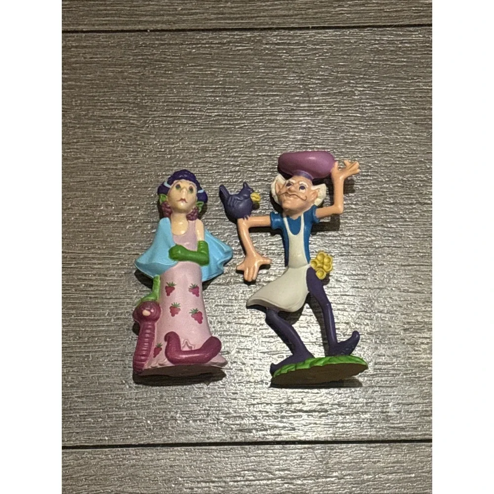 Strawberry Shortcake Sour Grapes & Purple Pieman PVC Miniature Mini 1983
